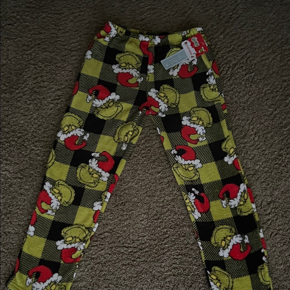 Grinch Plaid Pajama Pants